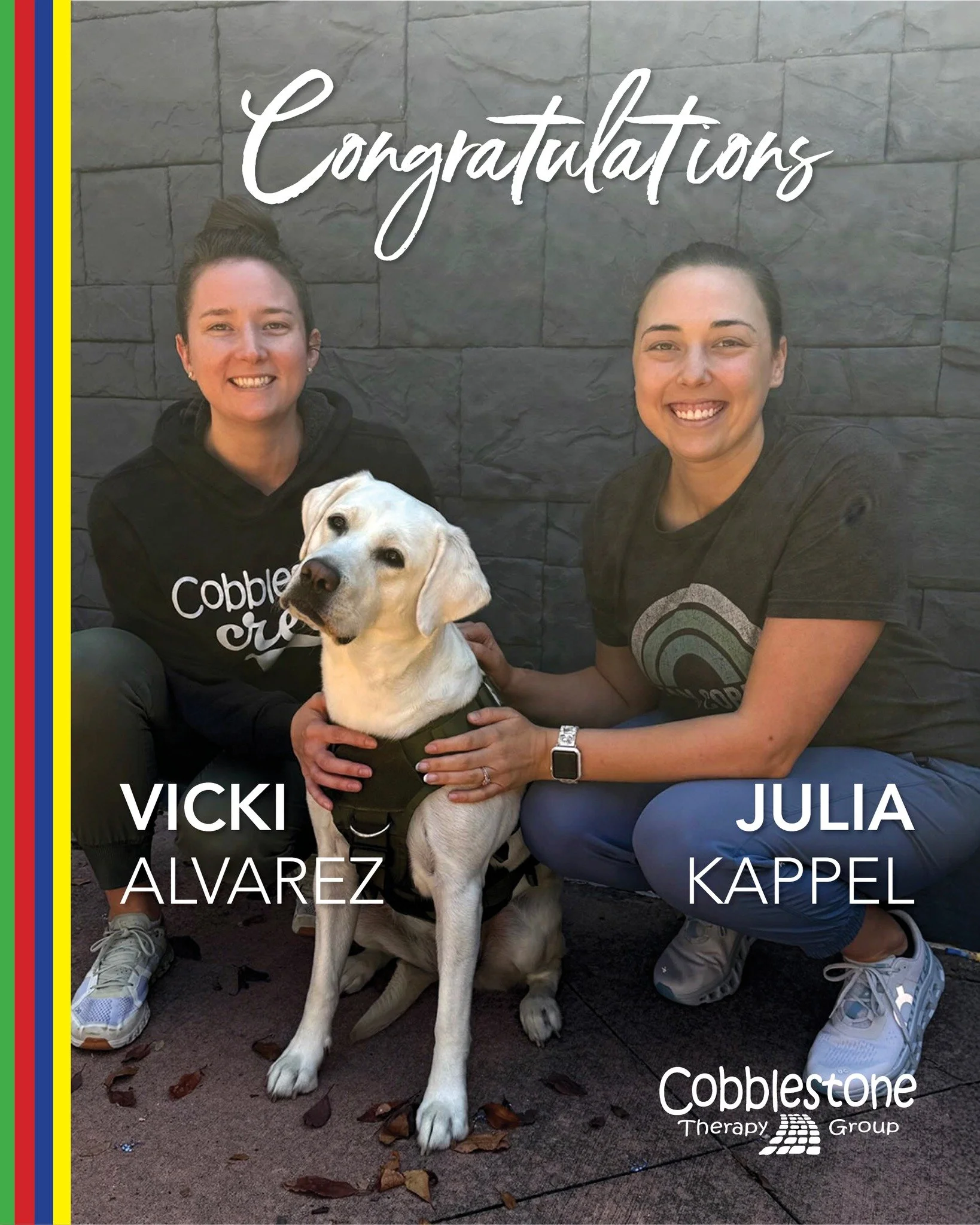 Big News from the Cobblestone OT Team!

Please join us in congratulating Vicki Alvarez on her new role as Occupational Therapy Director! Vicki is already doing an incredible job leading the team, and we can&rsquo;t wait to see the amazing things ahea