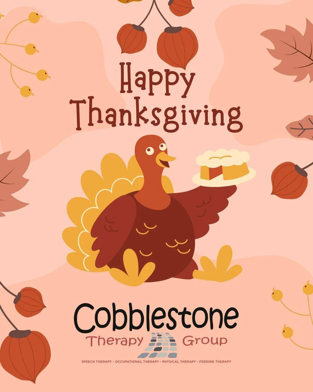 Happy Thanksgiving, Cobblestone Family! 🧡

Today, we&rsquo;re especially grateful for the incredible families, kiddos, clinicians, and staff who make Cobblestone such a joyful, supportive, and inspiring place to be.

To our families, thank you for t