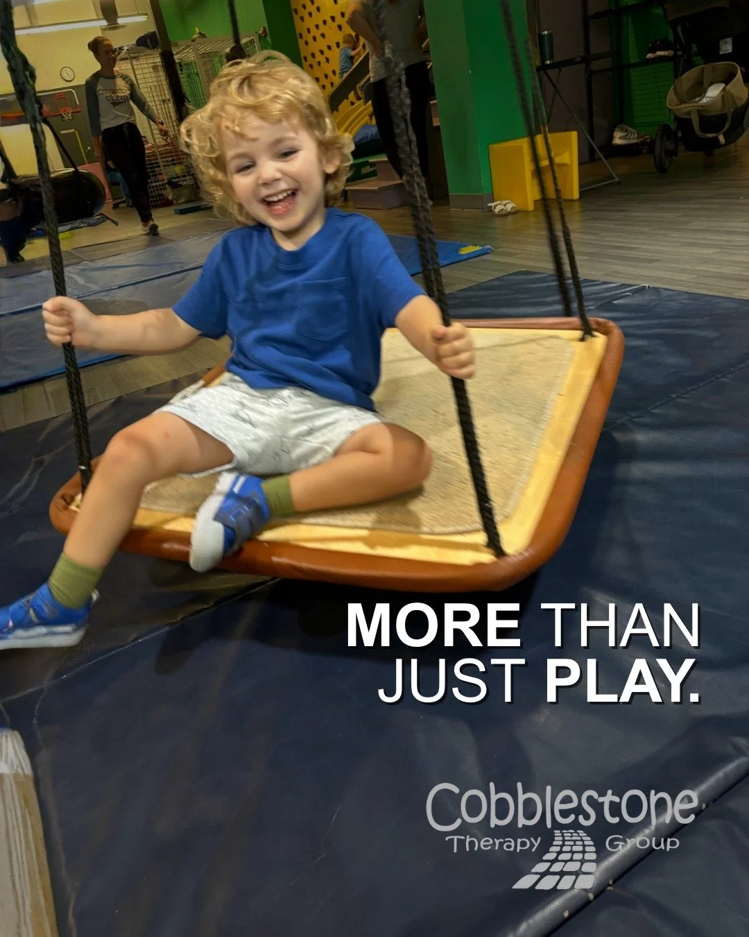 Swinging into success! 🚀

This huge smile is exactly why we do what we do. At Cobblestone, our Occupational Therapy sessions are designed to be engaging and motivating.

We believe that children learn best when they are having fun. Seeing our kiddos