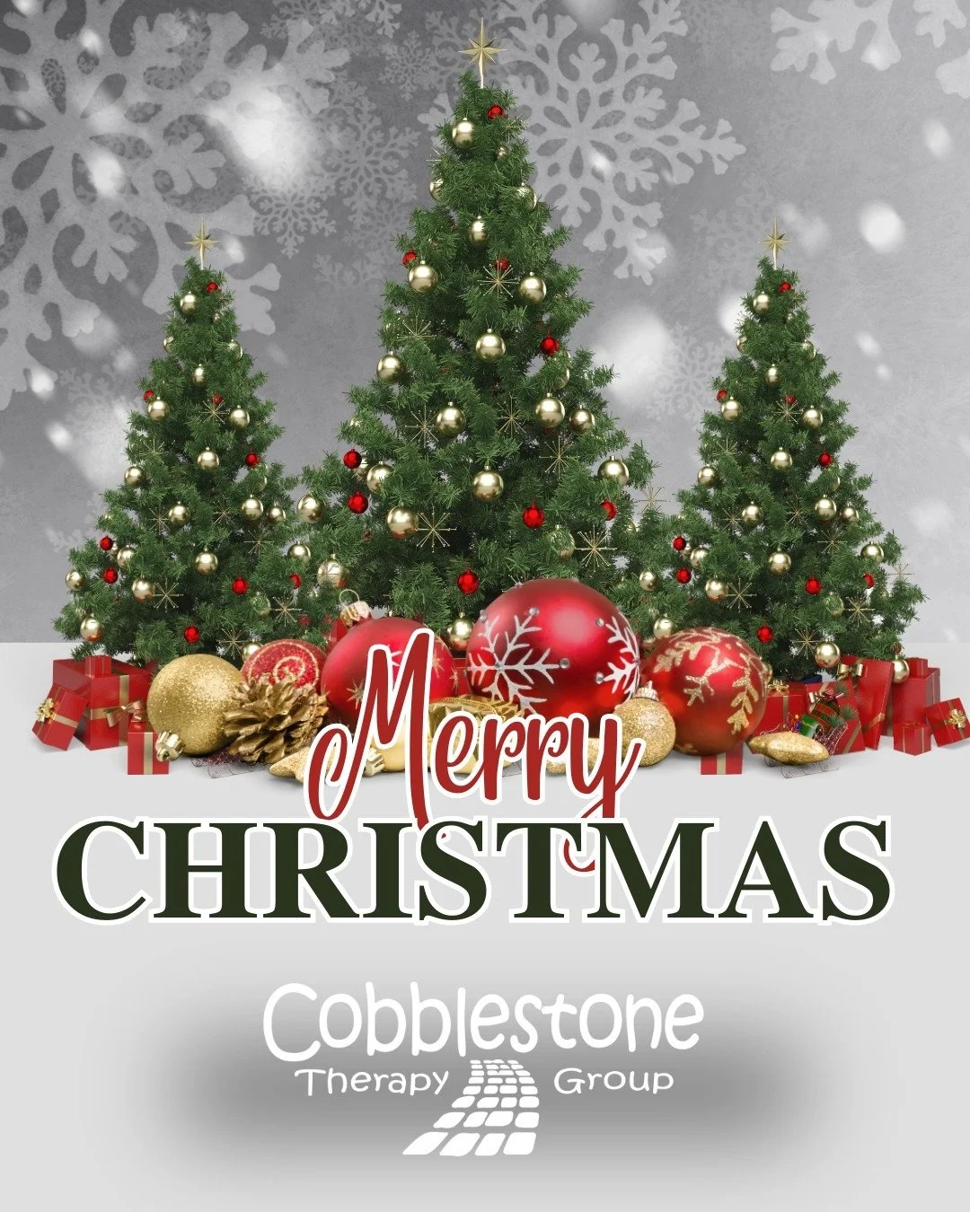 Merry Christmas from Cobblestone Therapy Group ✨🎄

To our amazing families, hardworking clinicians, and wonderful community, we wish you a holiday season filled with joy, peace, and moments that make your heart sparkle.

Thank you for trusting us to
