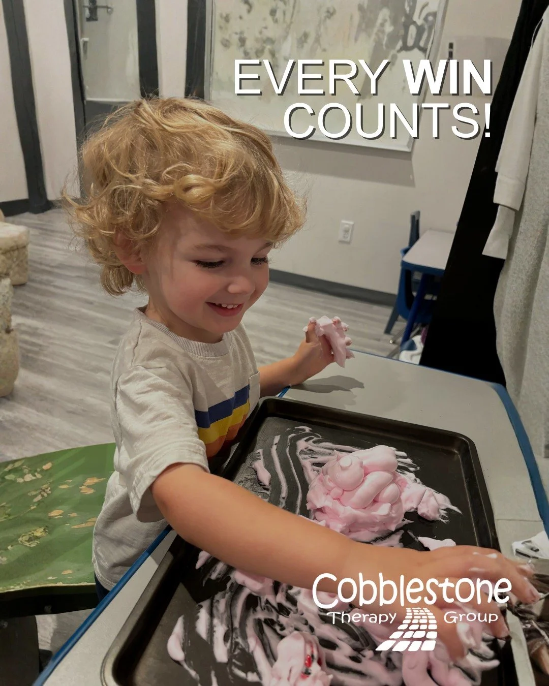 Every sound, step, and smile matters. 

Progress looks different for every child, and those small wins are worth celebrating along the way. 

#ToddlerMilestones #TherapyProgress #Cobblestonetherapy #EverywinCounts
