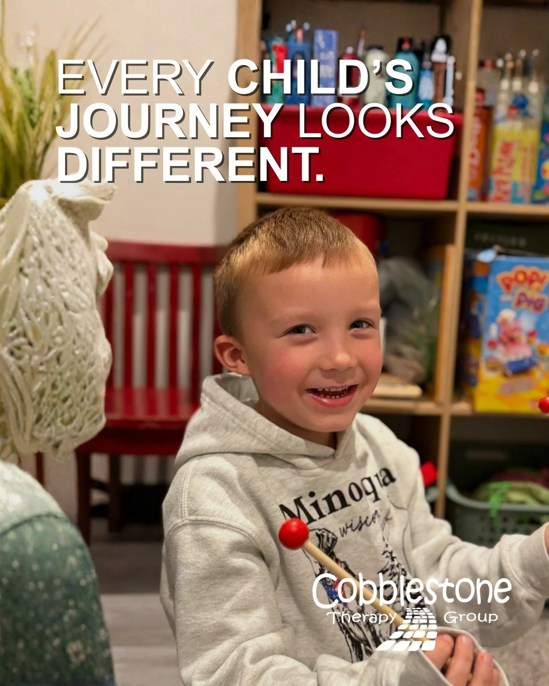 Progress is not always linear, and that is okay. 

Therapy focuses on consistency, patience, and celebrating growth at every stage. 

#CobblestoneTherapy #PediatricSLP #EarlyIntervention #Consistencyiskey #TeamCobble