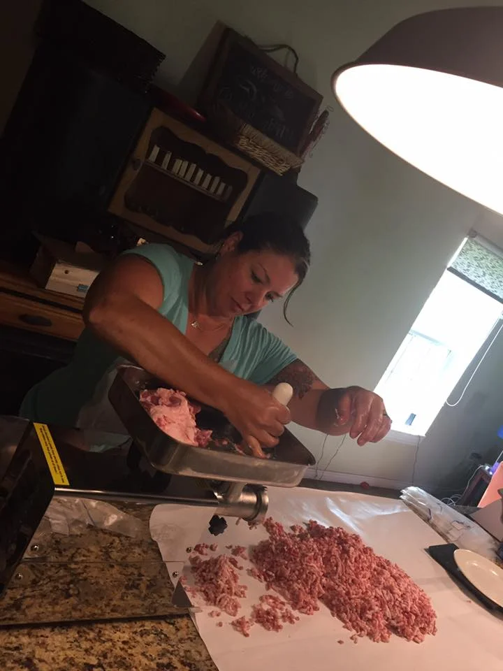 Karyn grinds pork!.jpg