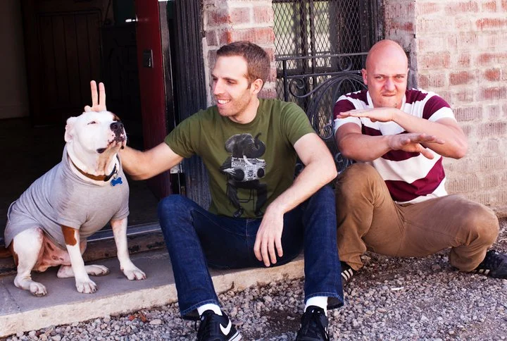Max, Alex, and Alex’s puppy Ace.