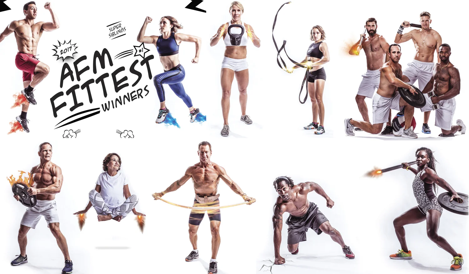 Some of the athletes we photographed.