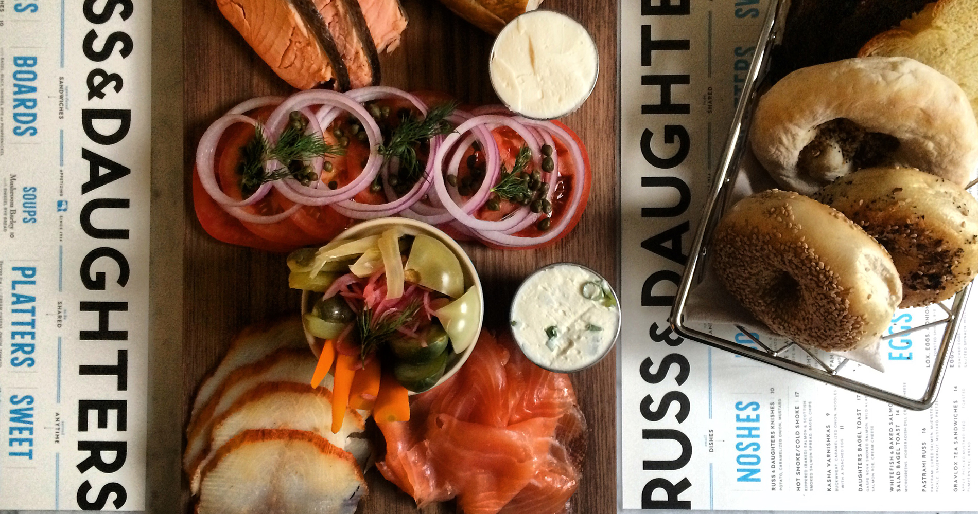 Russ & Daughters bagels and smoked fish platter.jpg