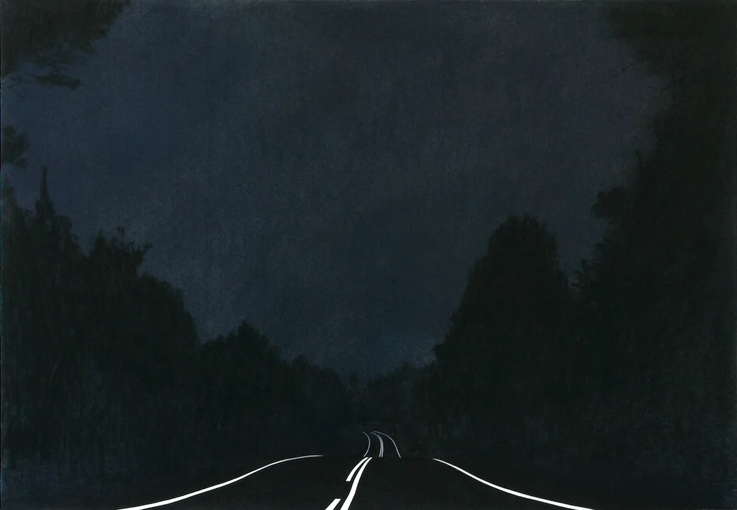 LN2 , 2013, dry pastel pigment on paper, 70 x 100 cm