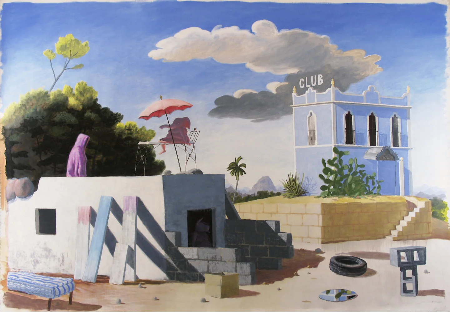 The Whorehouse Oracle , 2006, oil on linen, 203 x 294 cm