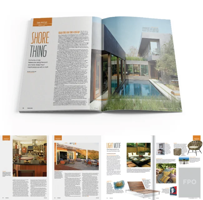 " Summer Real Estate " feature story in The Hollywood Reporter | concept, layout, photo imaging