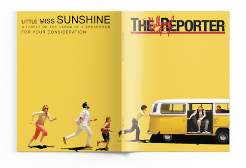 Concept layout for a "wrap-around" magazine cover advertisement | concept, layout, photo-imaging and manipulation