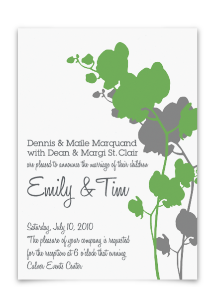 Personal wedding invitation