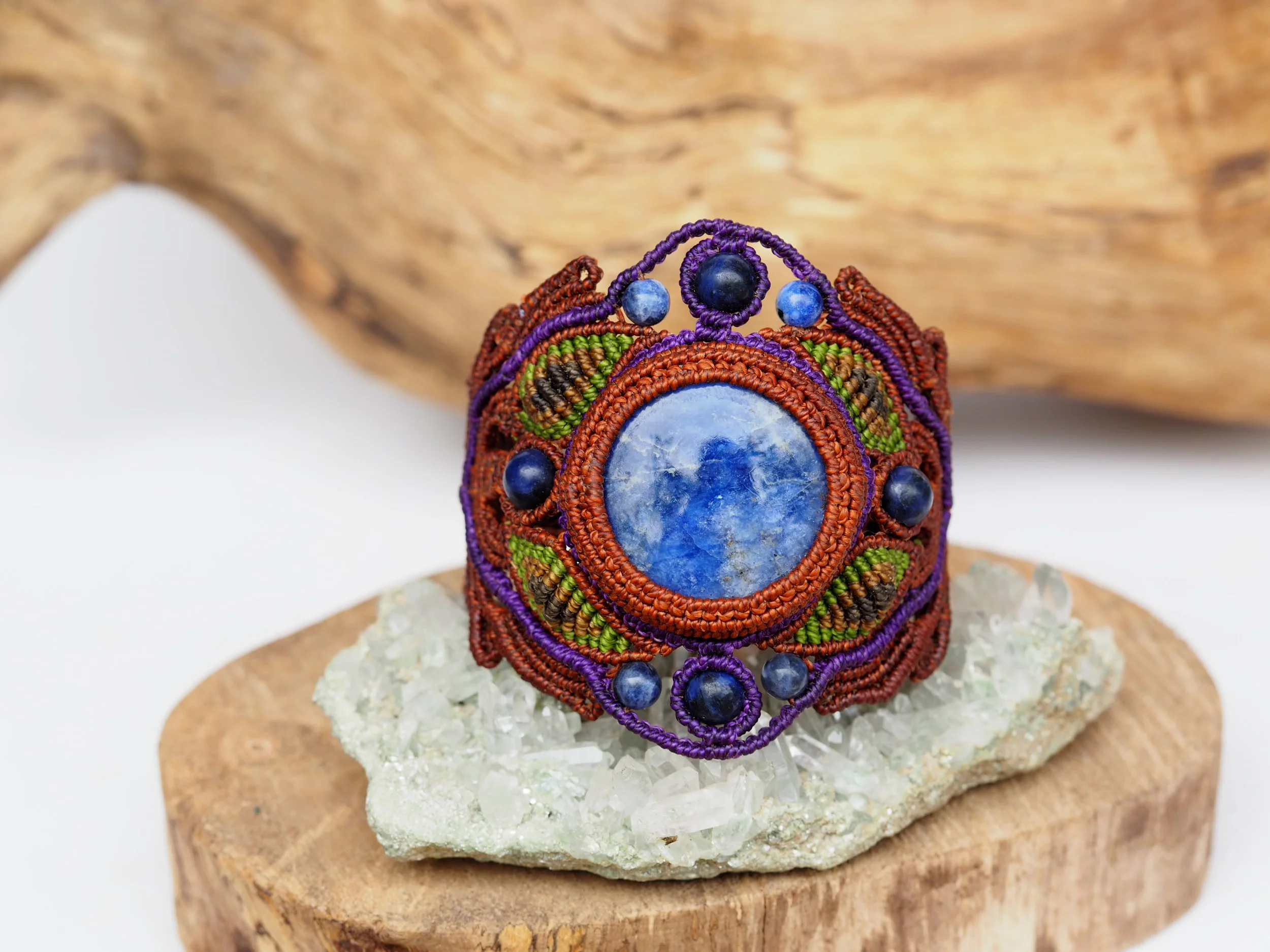Sodalite · Macrame Bracelet