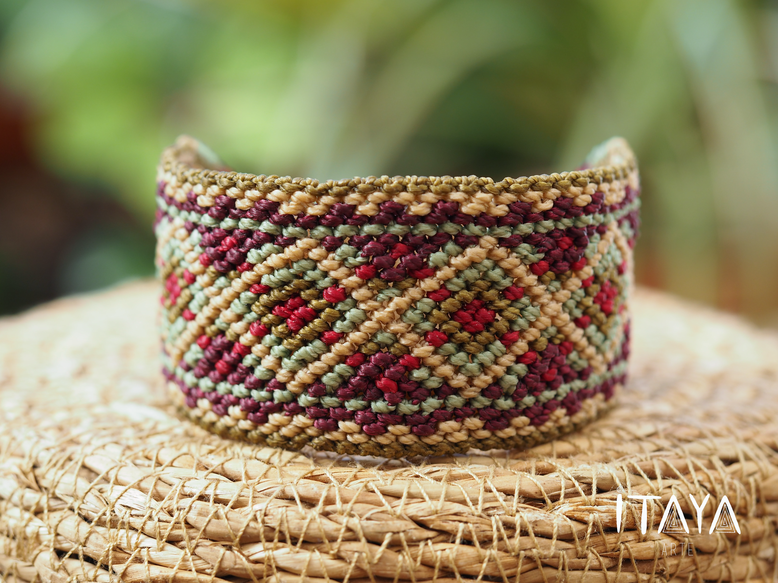 Purple KUYU · Macrame Cuff (or Anklet)