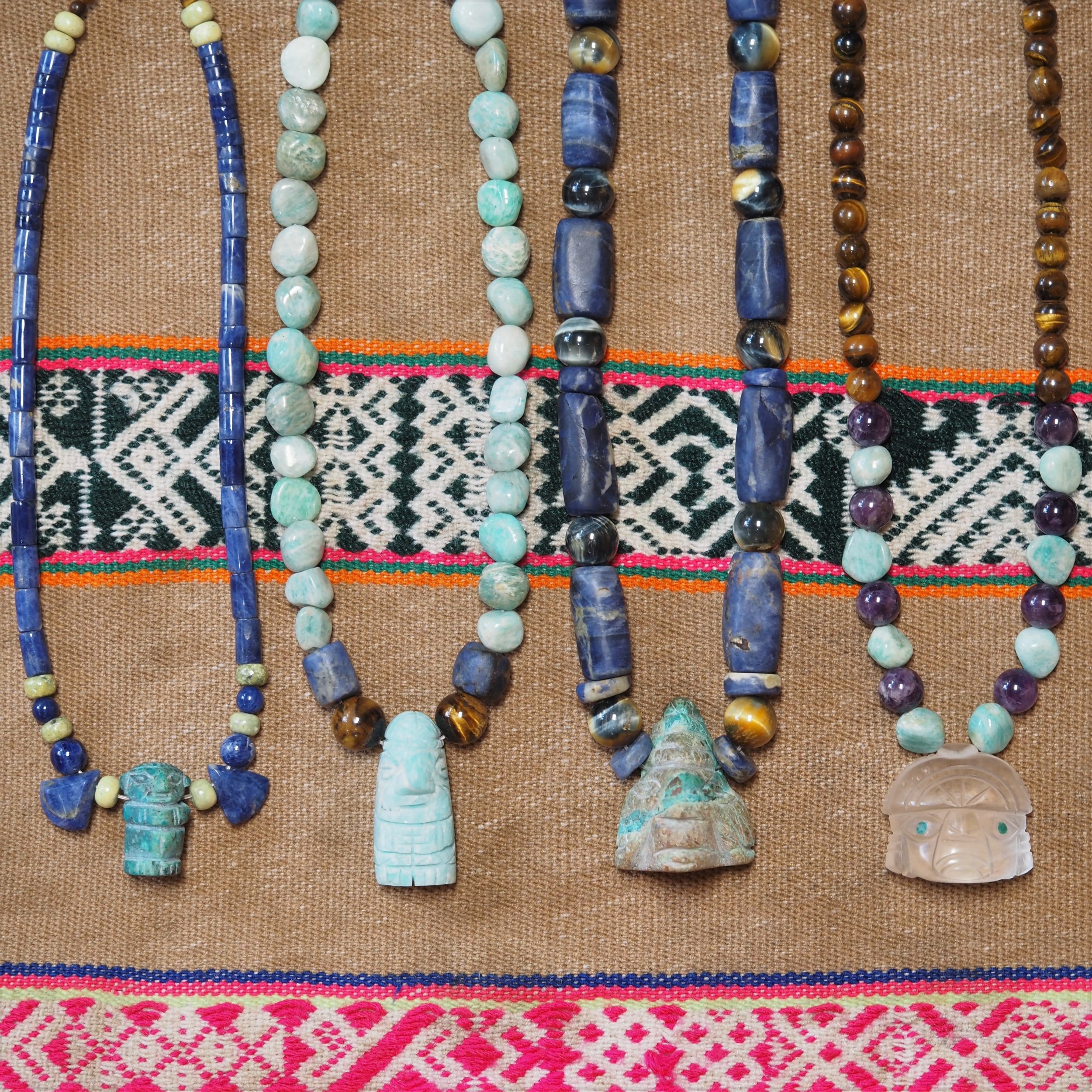 STONE BEAD NECKLACES