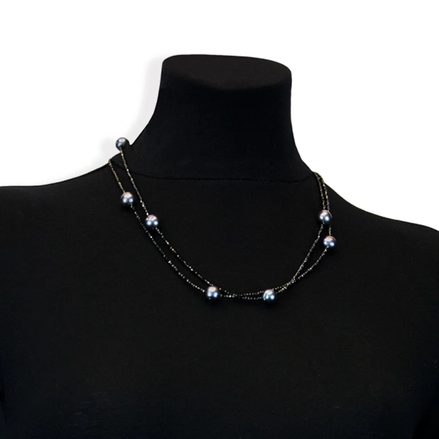 Black Spinel \u0026 Black Pearl Necklace 