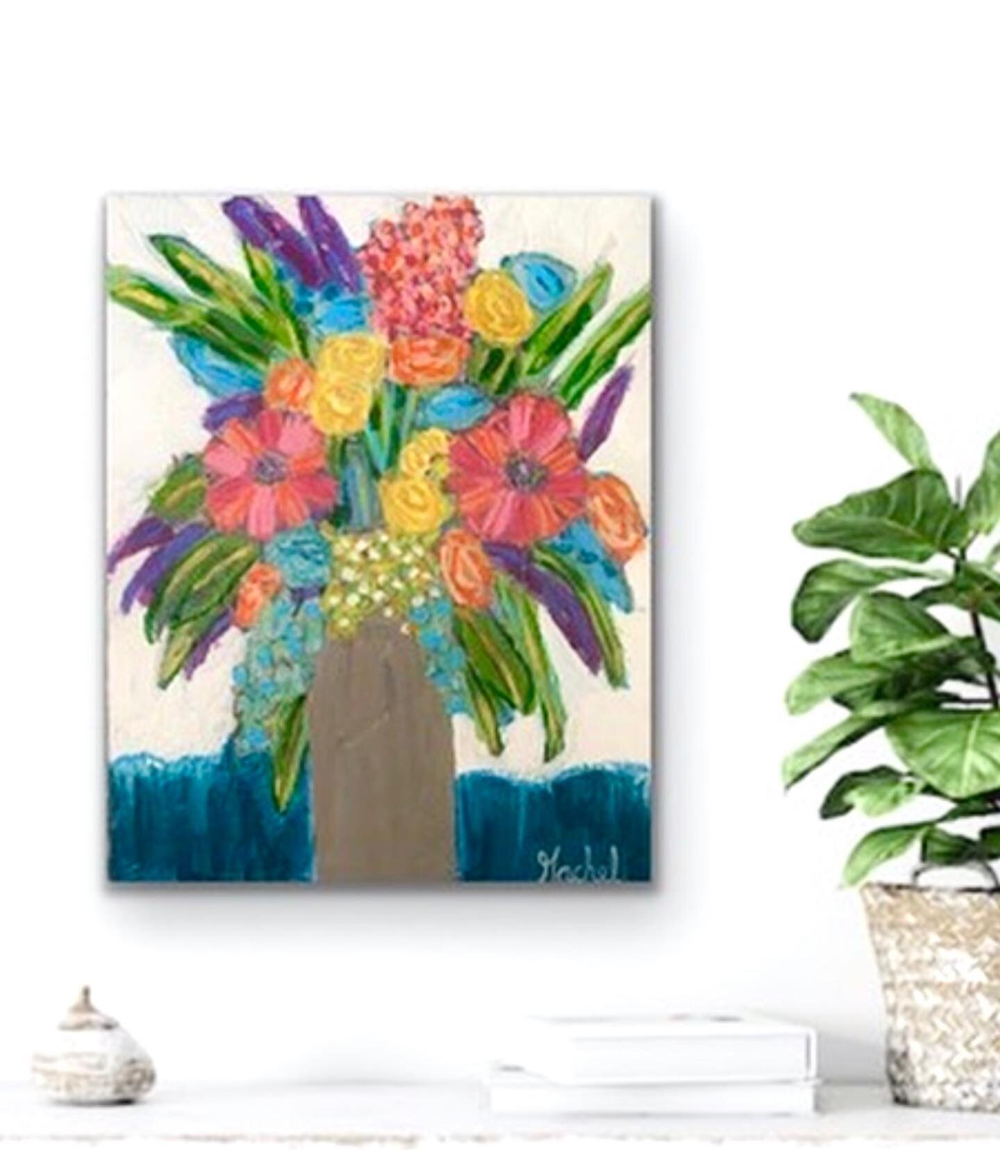 This is my 3rd painting in the Art for Jobs sale on September 22. It&rsquo;s a great one to hang or stand in a bookshelf measuring at 11x14. Swipe left for details on how to purchase!