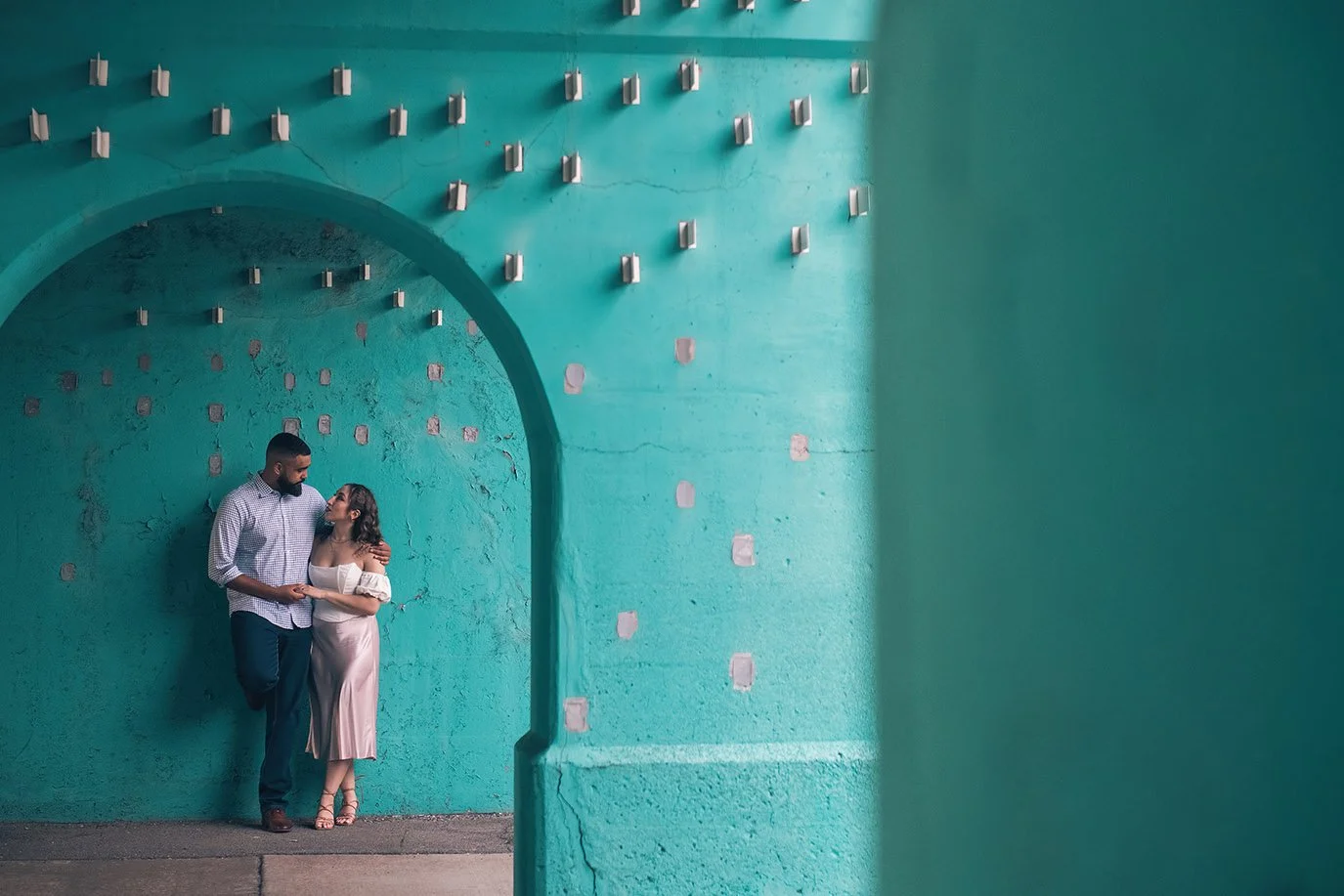   Wedding ceremony in Detroit captured by a Detroit wedding photographer with natural light and emotion.  