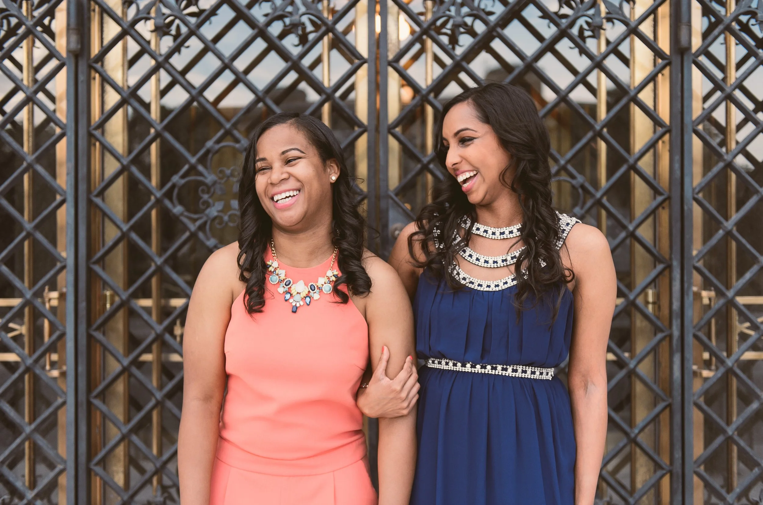   Detroit wedding photograph showing the couple against a city backdrop, taken by a Detroit wedding photographer.  