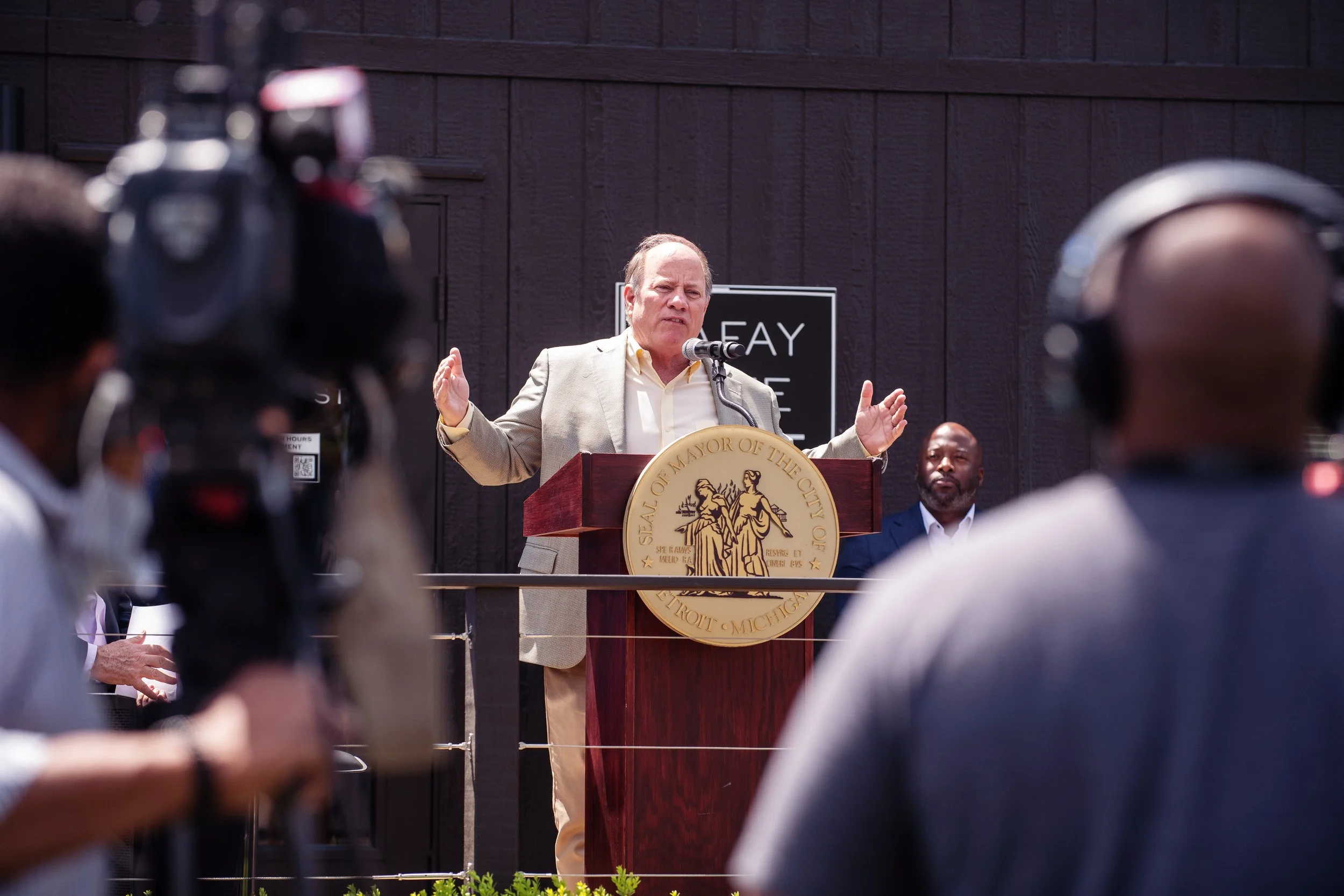   Business reception in Detroit documented through professional event photography.  