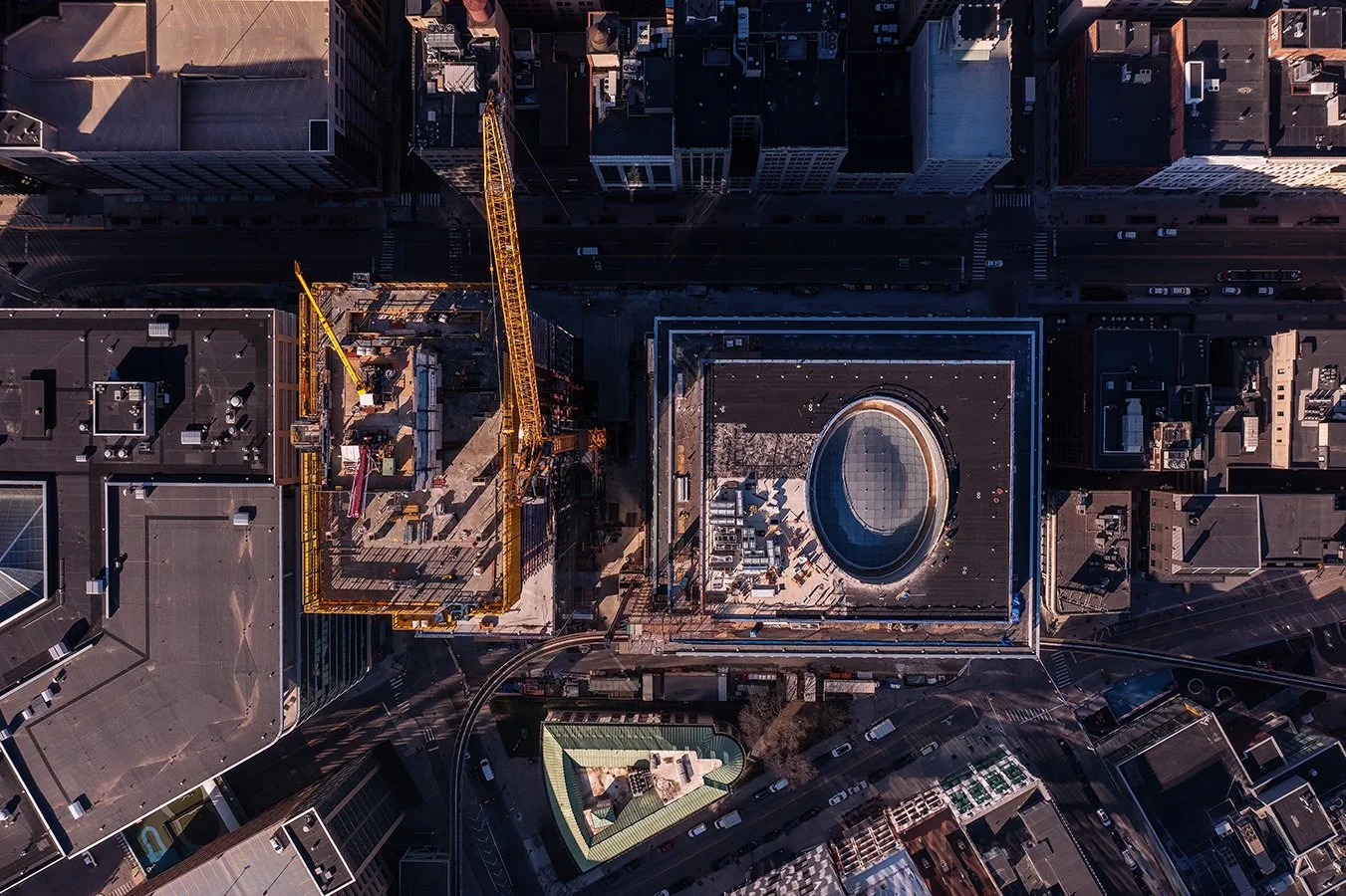  Building envelope detail at Hudson’s Detroit designed by SHoP Architects for Bedrock. 
