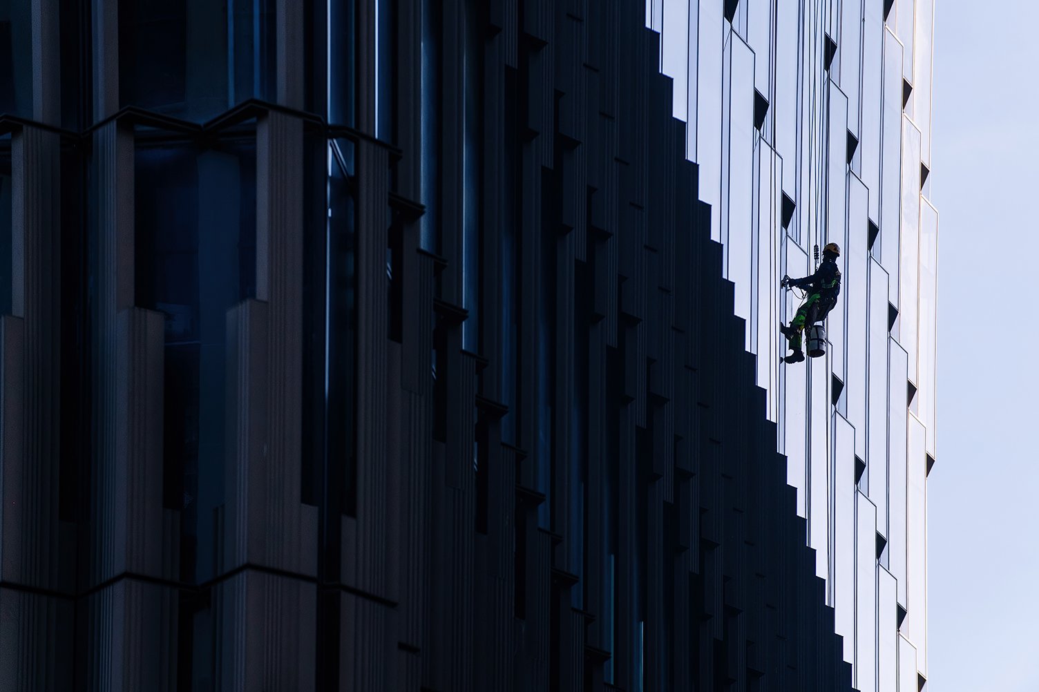  Hudson’s Detroit building structure in downtown Detroit for Bedrock by SHoP Architects. 
