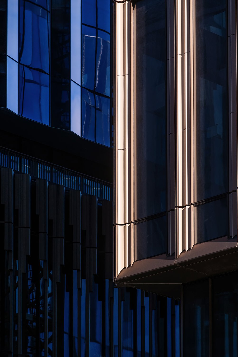  Hudson’s Detroit tower form in the Detroit skyline by SHoP Architects.   