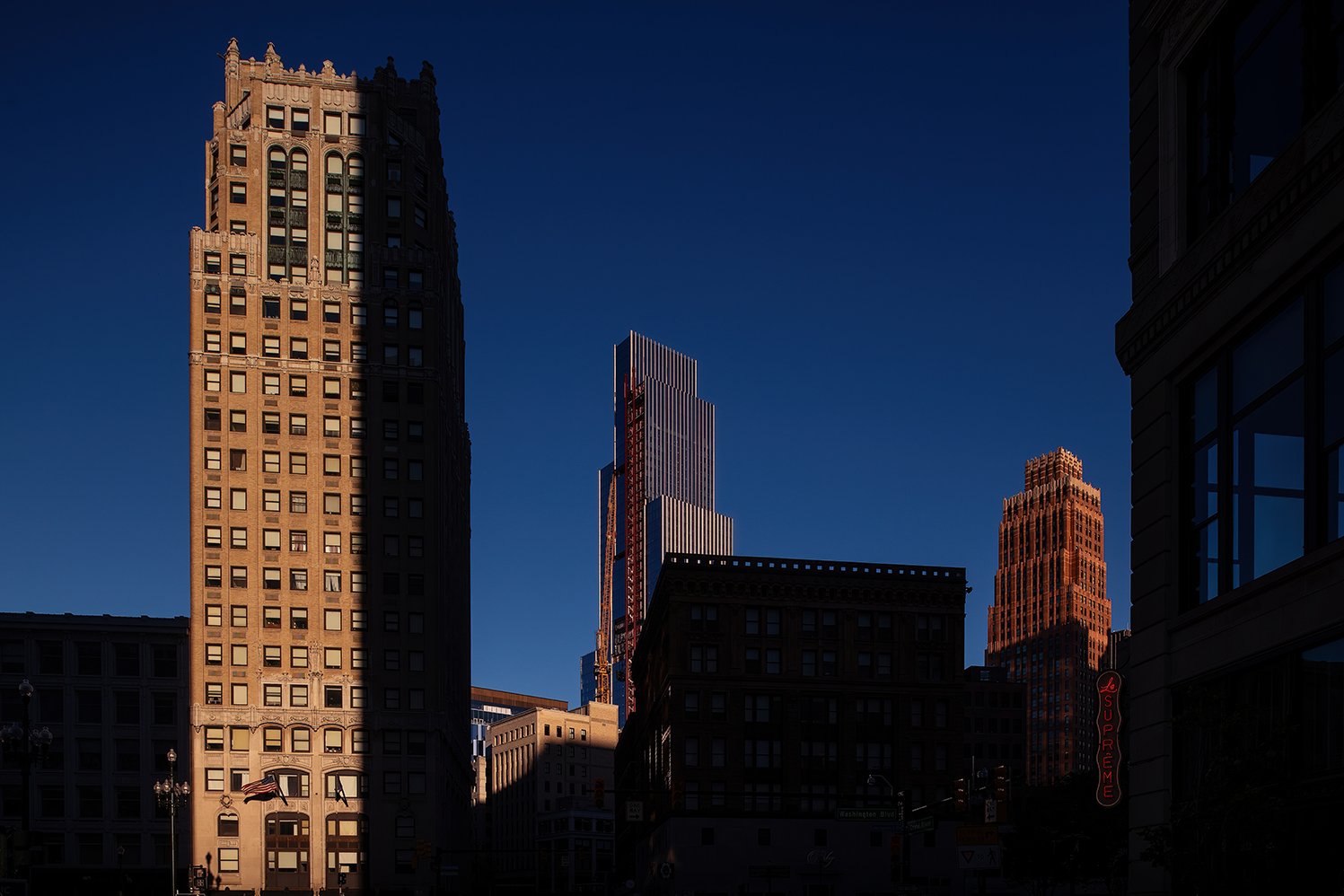  Hudson’s Detroit construction activity in Detroit designed by SHoP Architects. 