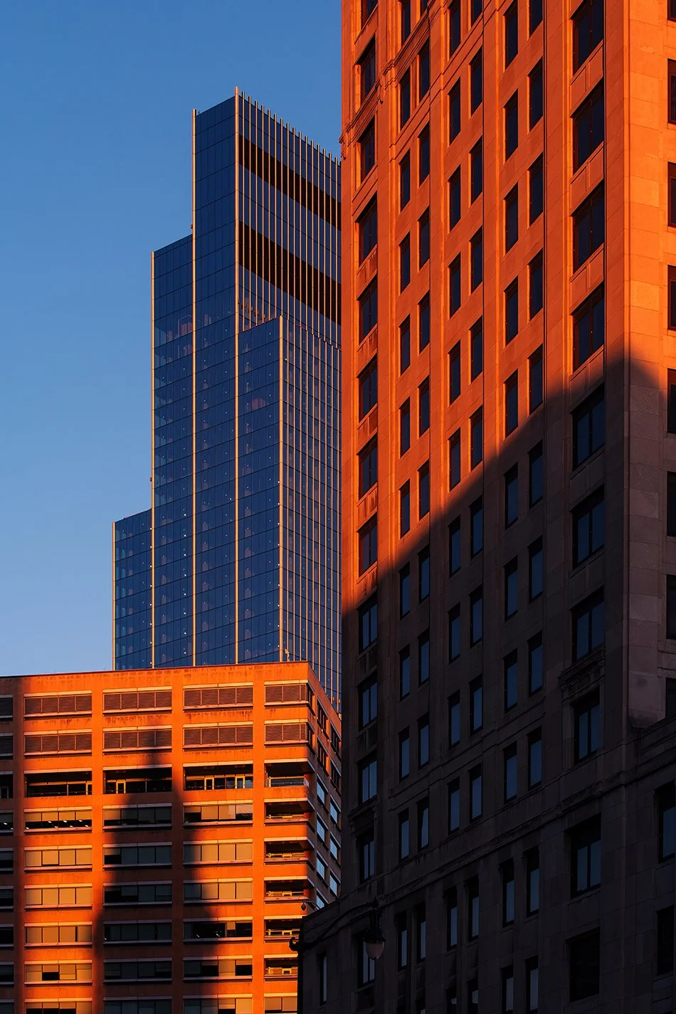  Wide exterior shot of Hudson’s Detroit tower in Detroit designed by SHoP Architects. 