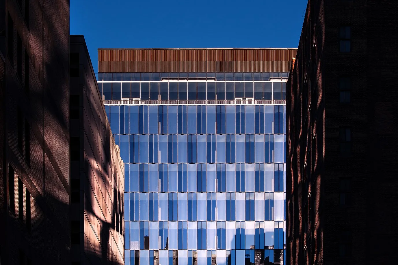  Hudson’s Detroit project rising in downtown Detroit for Bedrock by SHoP Architects. 