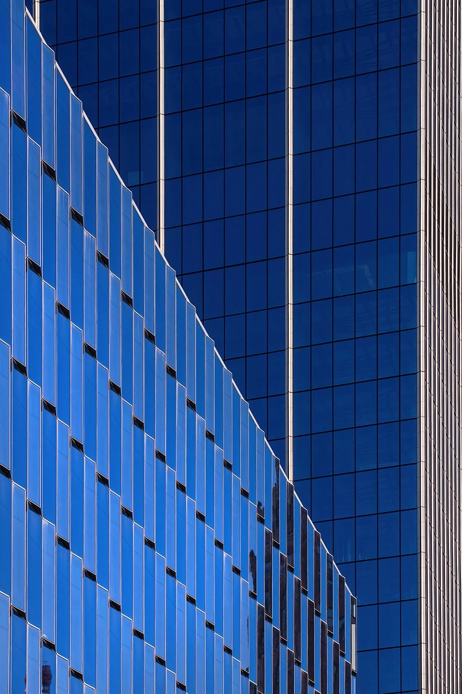 Architectural exterior of Hudson’s Detroit tower in Detroit for Bedrock by SHoP Architects. 