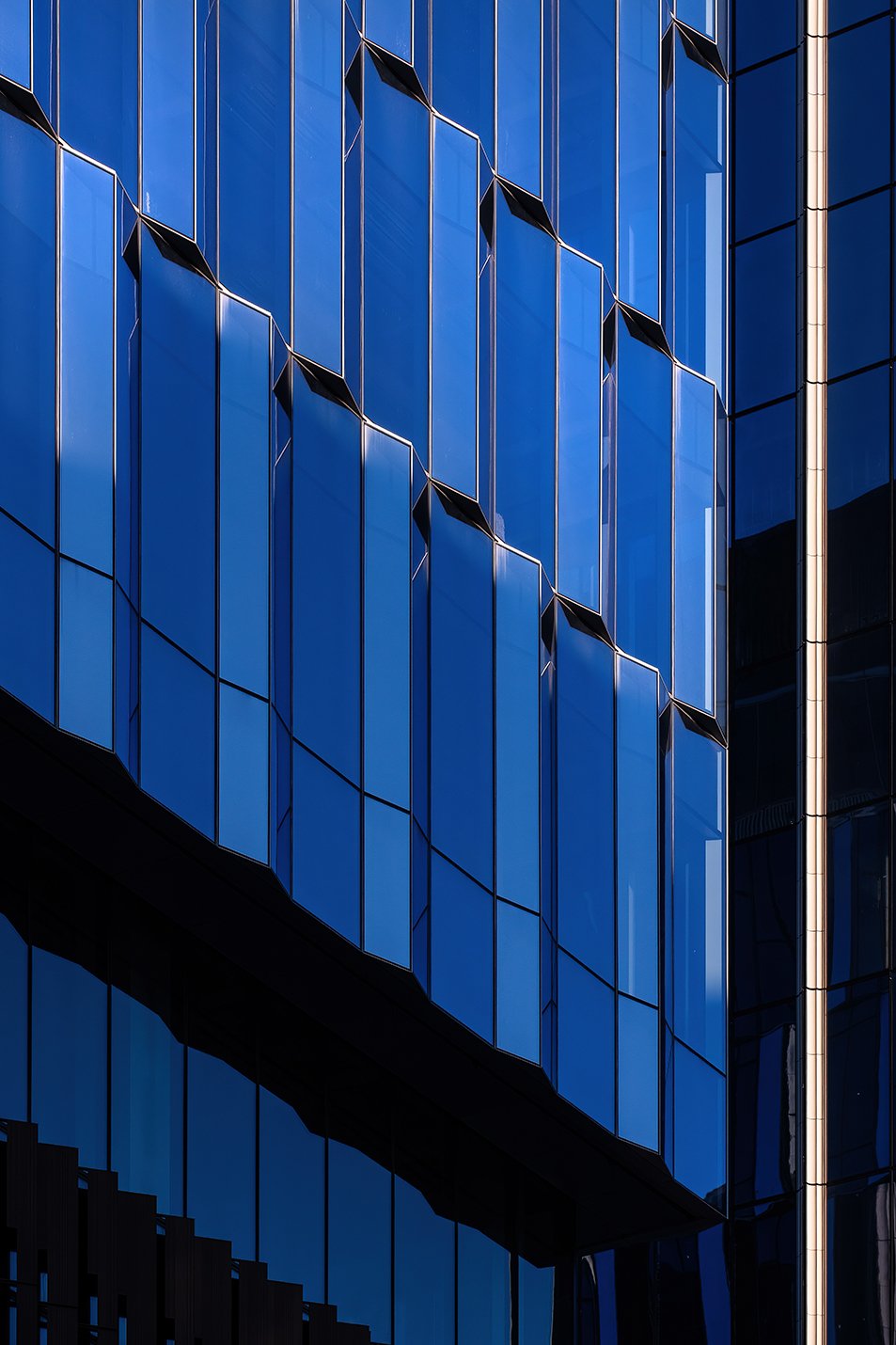  Urban context photograph showing Hudson’s Detroit in downtown Detroit designed by SHoP Architects. 