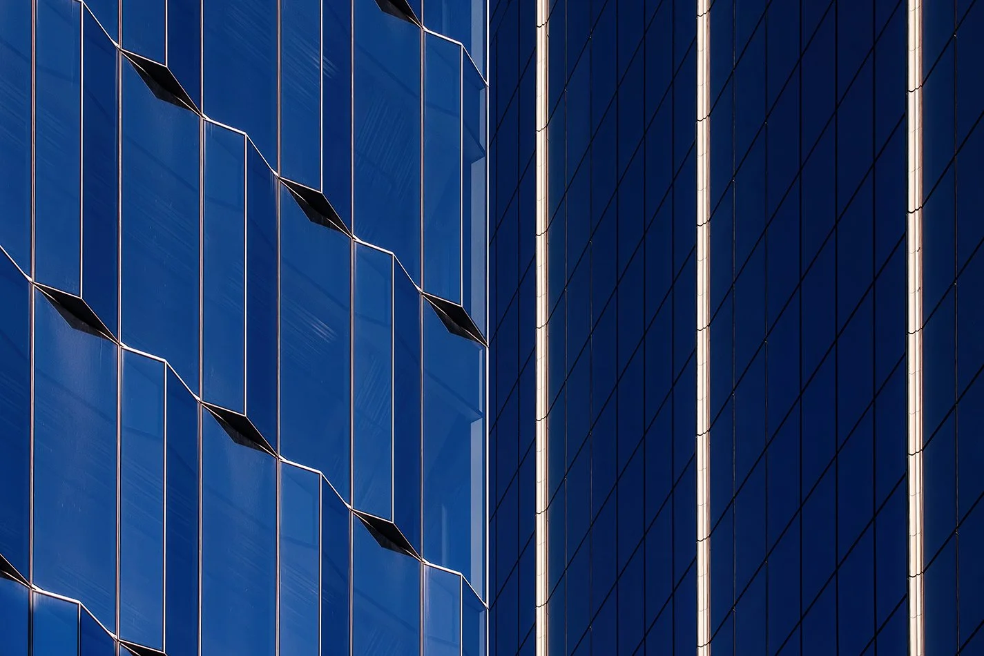  Exterior architectural detail of Hudson’s Detroit in downtown Detroit by SHoP Architects. 