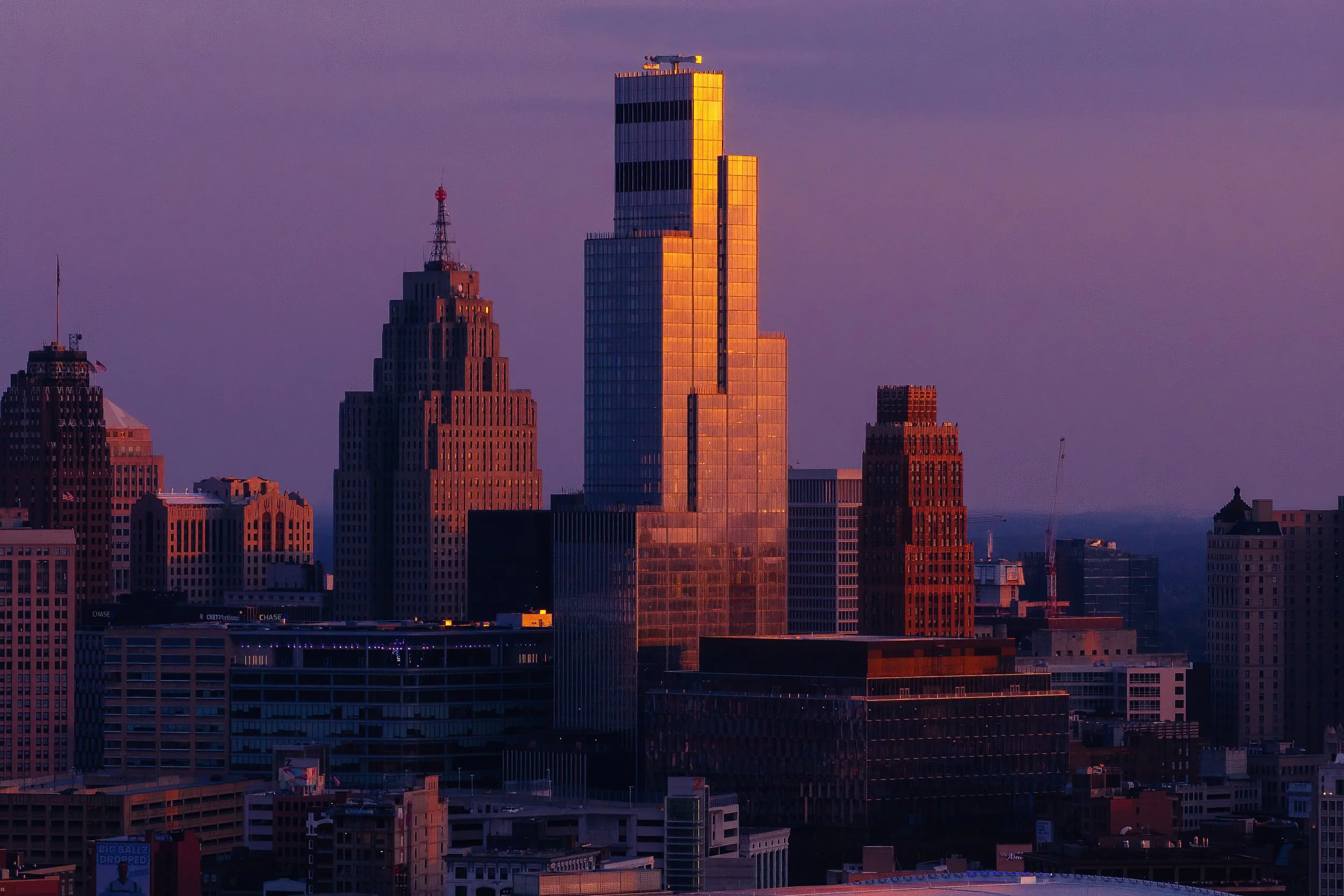  Hudson’s Detroit building envelope in downtown Detroit designed by SHoP Architects and developed by Bedrock. 