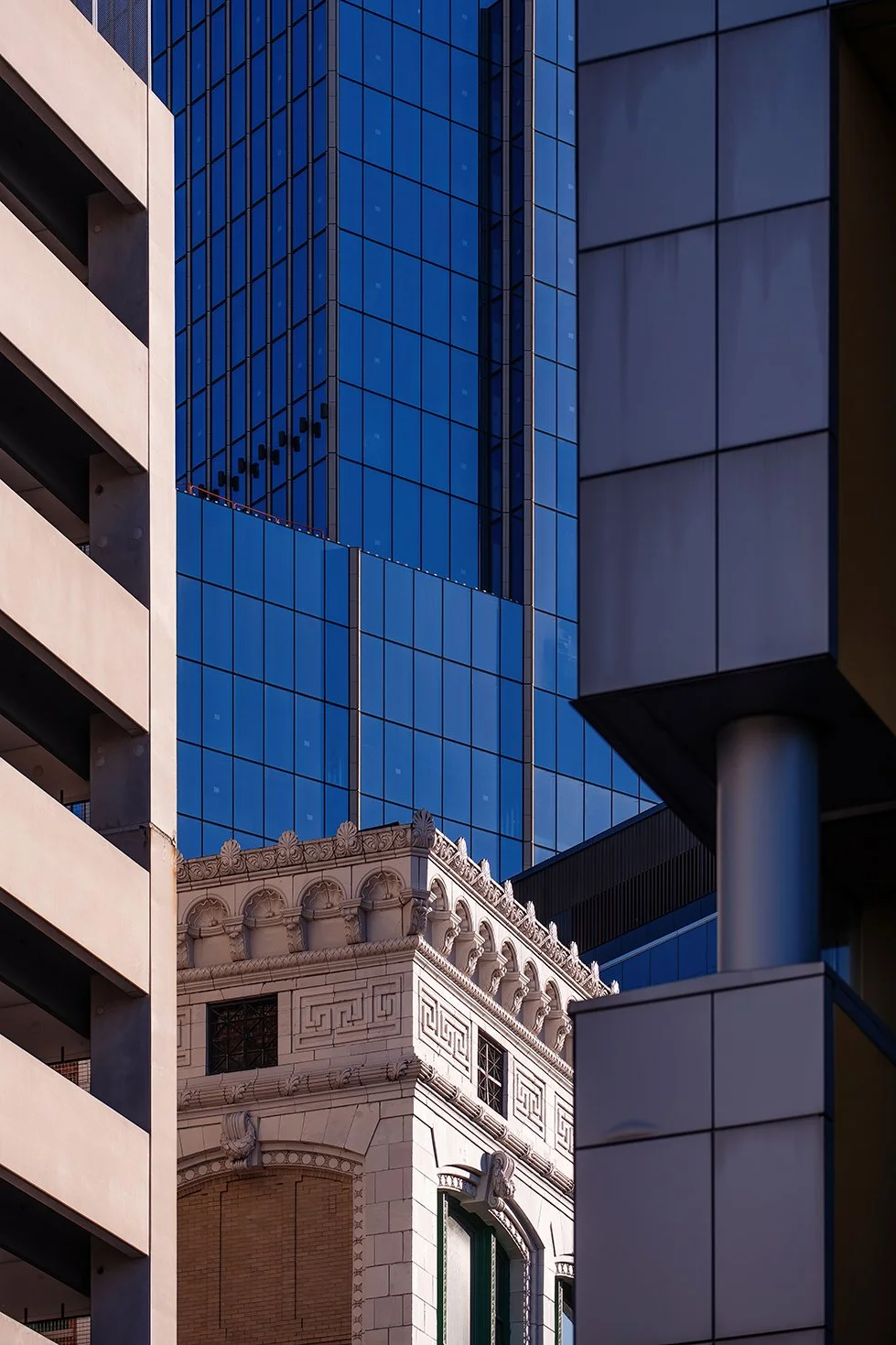  Architectural framing of Hudson’s Detroit in Detroit by SHoP Architects for Bedrock. 