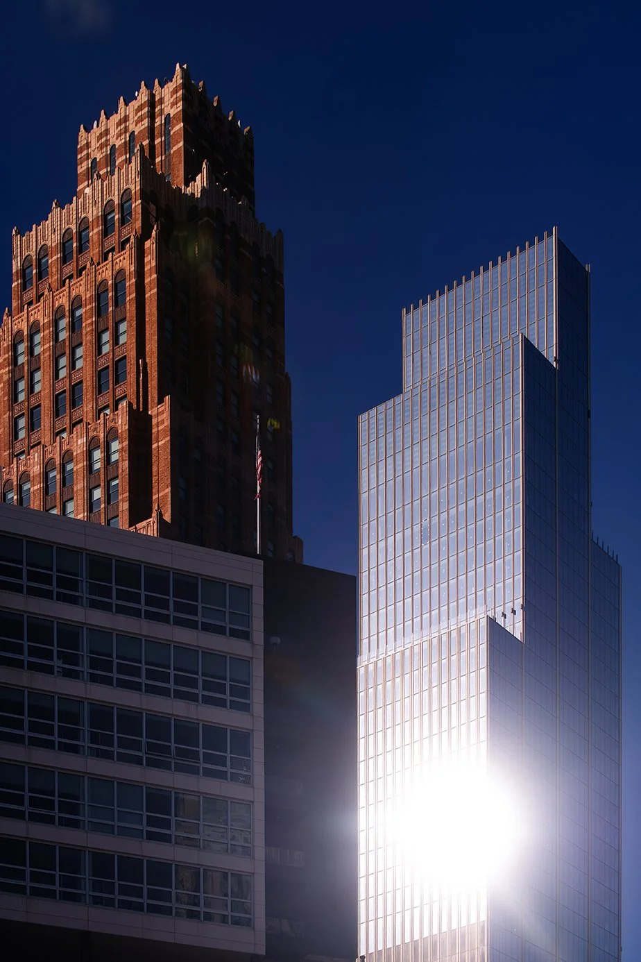  Hudson’s Detroit high-rise construction documented in Detroit by SHoP Architects. 