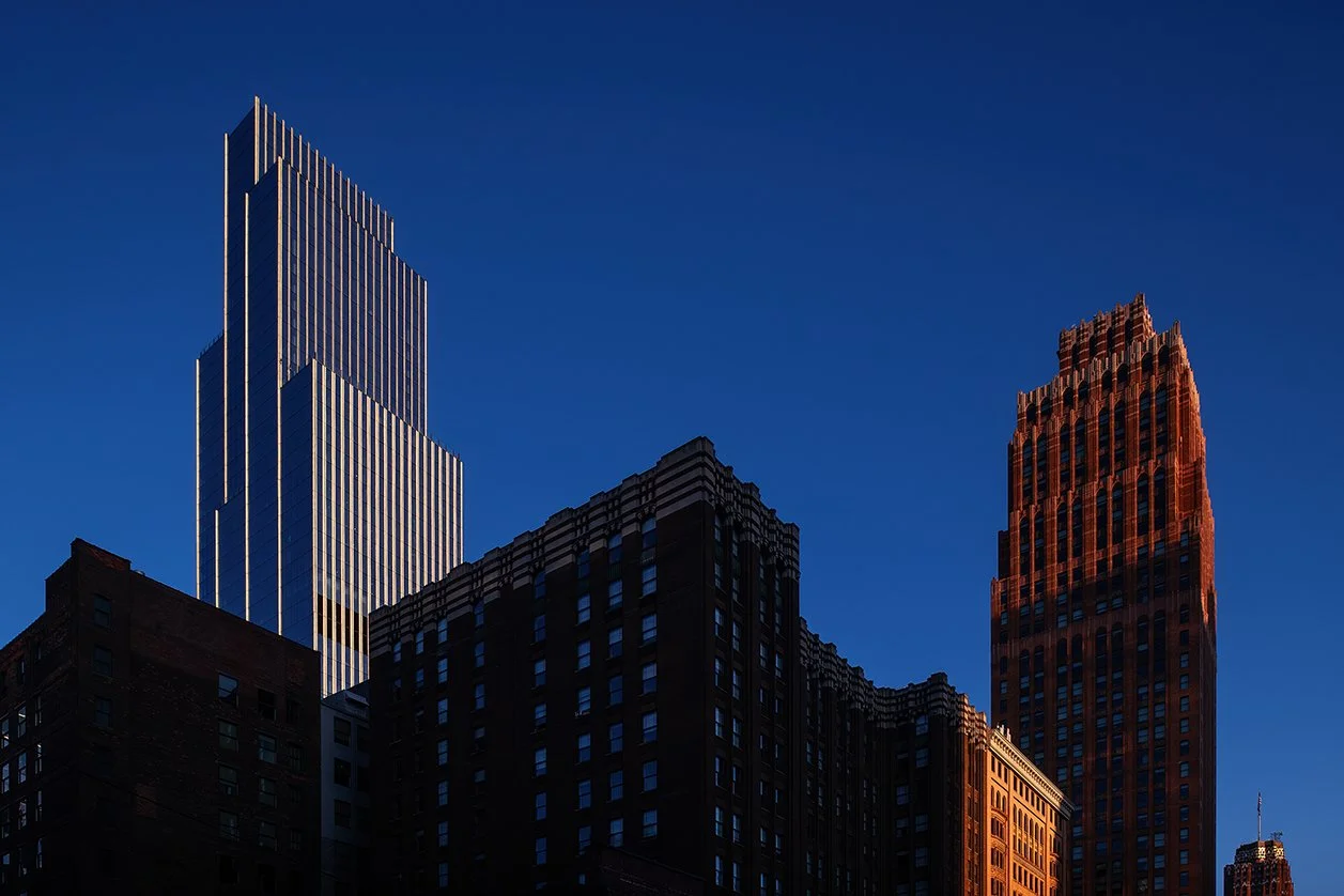  Architectural context view of Hudson’s Detroit in Detroit developed by Bedrock and designed by SHoP Architects. 