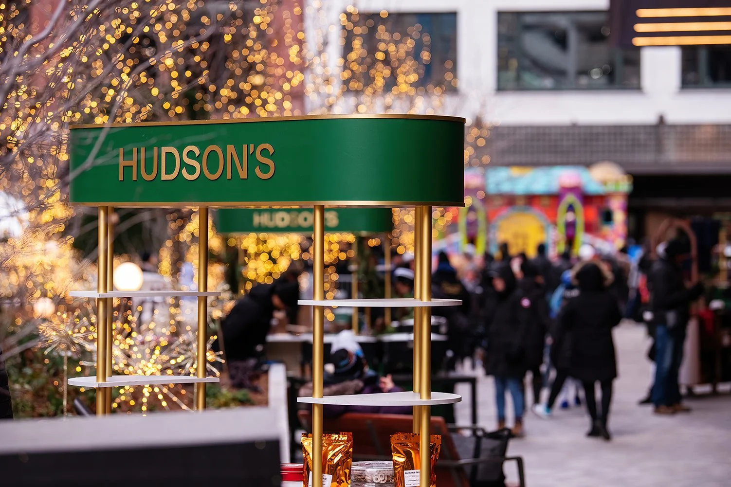   Seasonal activation drawing visitors to Nick Gilbert Way at Hudson’s Detroit, a Bedrock project by SHoP Architects.  