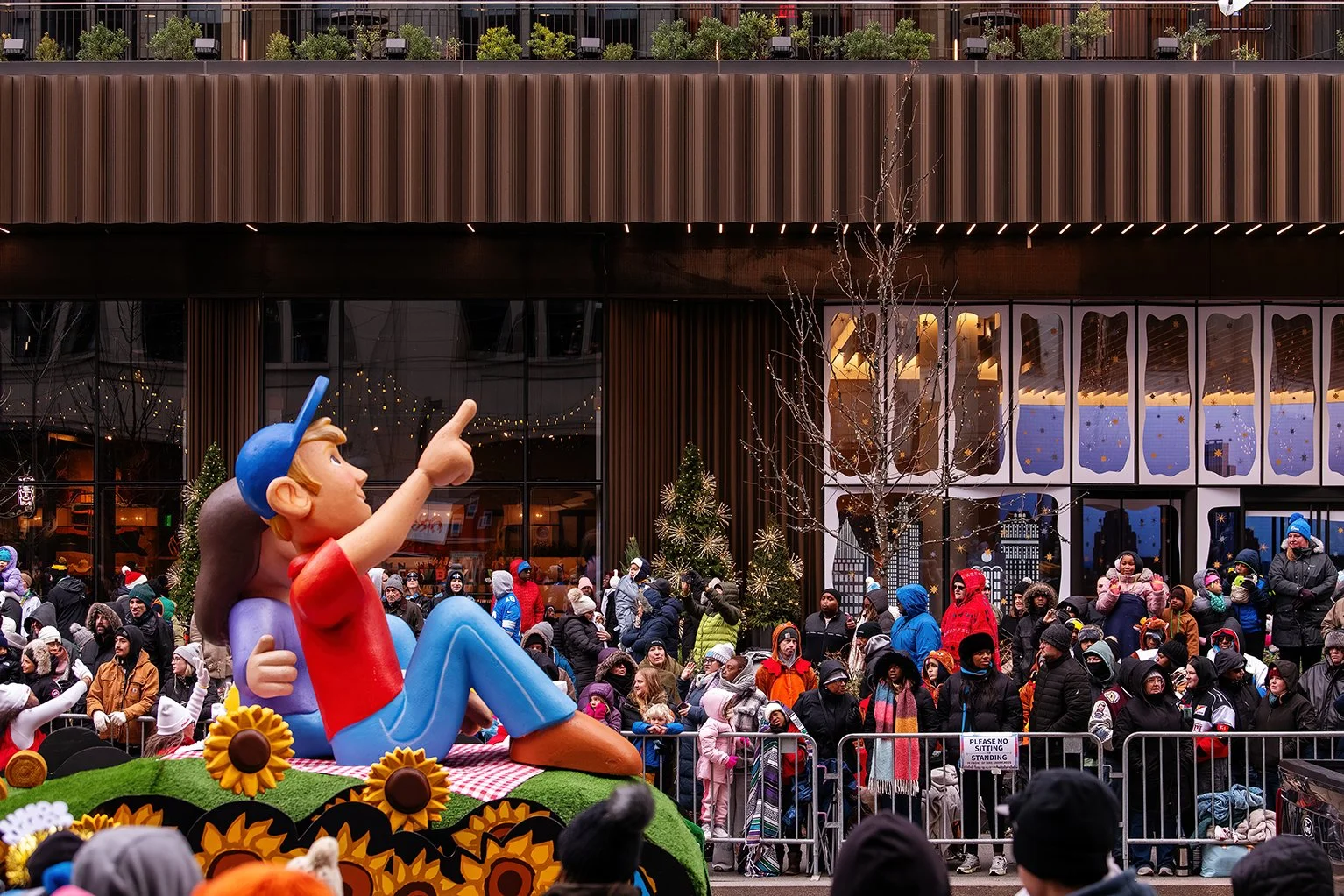   Holiday activation bringing visitors to Nick Gilbert Way at Hudson’s Detroit in Detroit, a Bedrock development.  