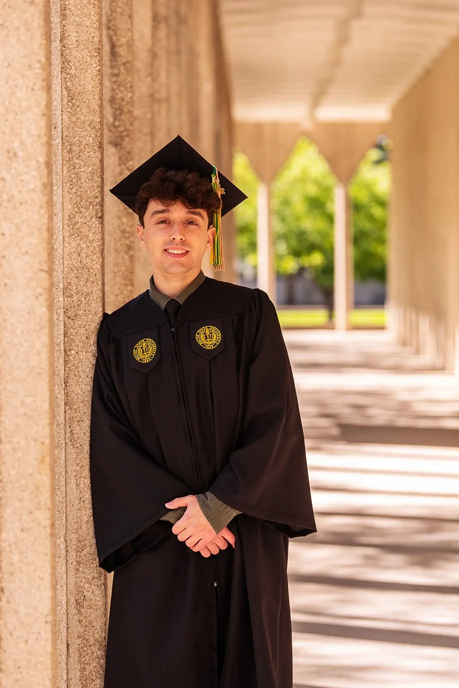  Detroit headshot of a recent college graduate captured for career and professional use. 