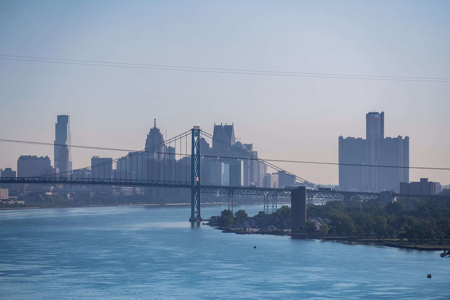 Opening celebration for pedestrians crossing the Gordie Howe International Bridge between Detroit, Michigan, and Windsor, Ontario.