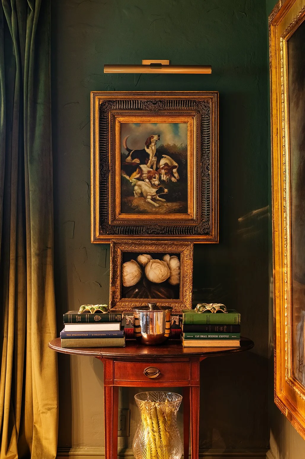 The dining room carries the soul of a historic Michigan Tudor home, blending old-world influence with an easy, modern rhythm seen in The Gratz Life.