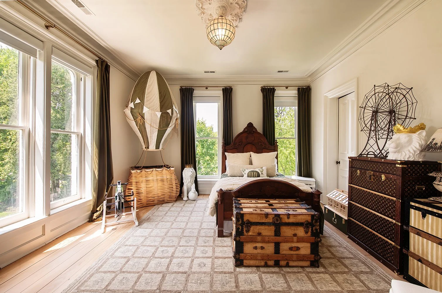Architectural and interior residential photograph taken of the Iron Victorian for HGTV. This image shows the toddler's bedroom.
