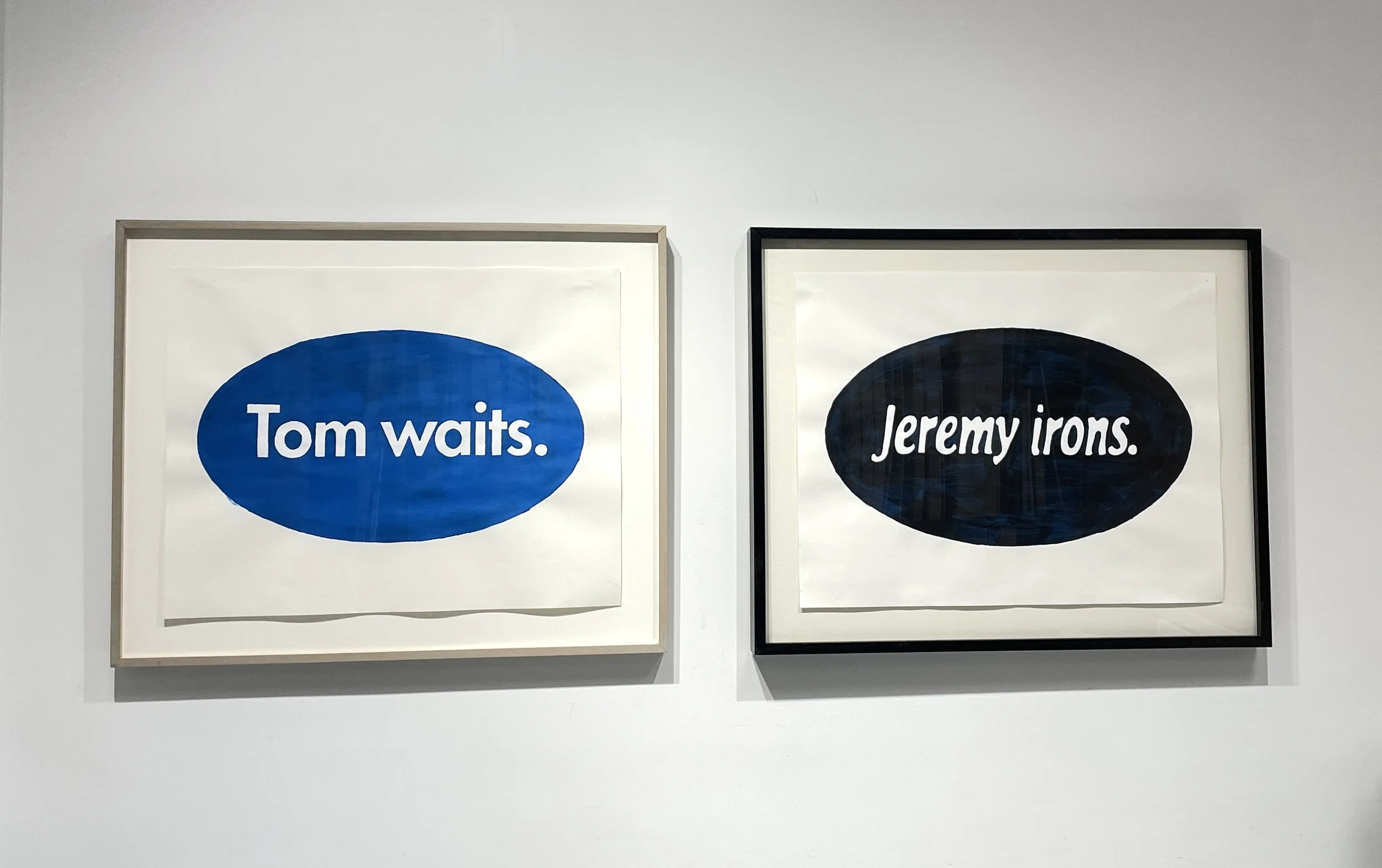   A Short Series: Short Stories   2003  acrylic on paper  ea: 19-1/2 × 25-1/2 (framed, 25 × 31)   