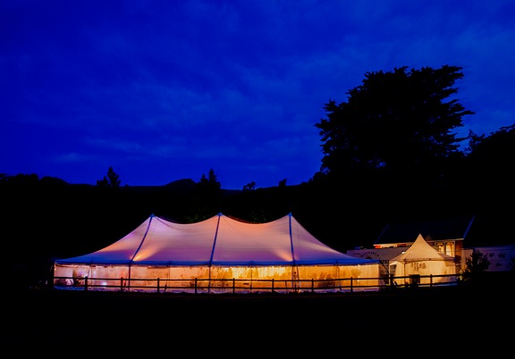 Marques can be erected amidst the beautiful settings