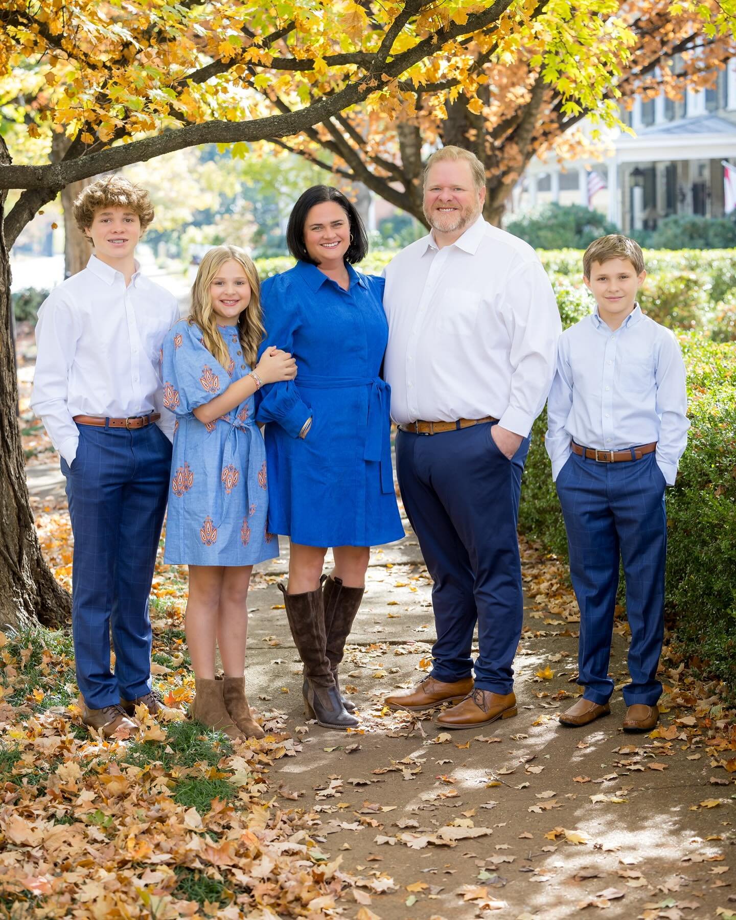 The fall on Franklin Street is full of glorious color and we took full advantage of that with the Wilson Family back in November! 
My besties family is quite cute if you ask me! And don&rsquo;t get me started on my adorable Godson! 
I love these peop