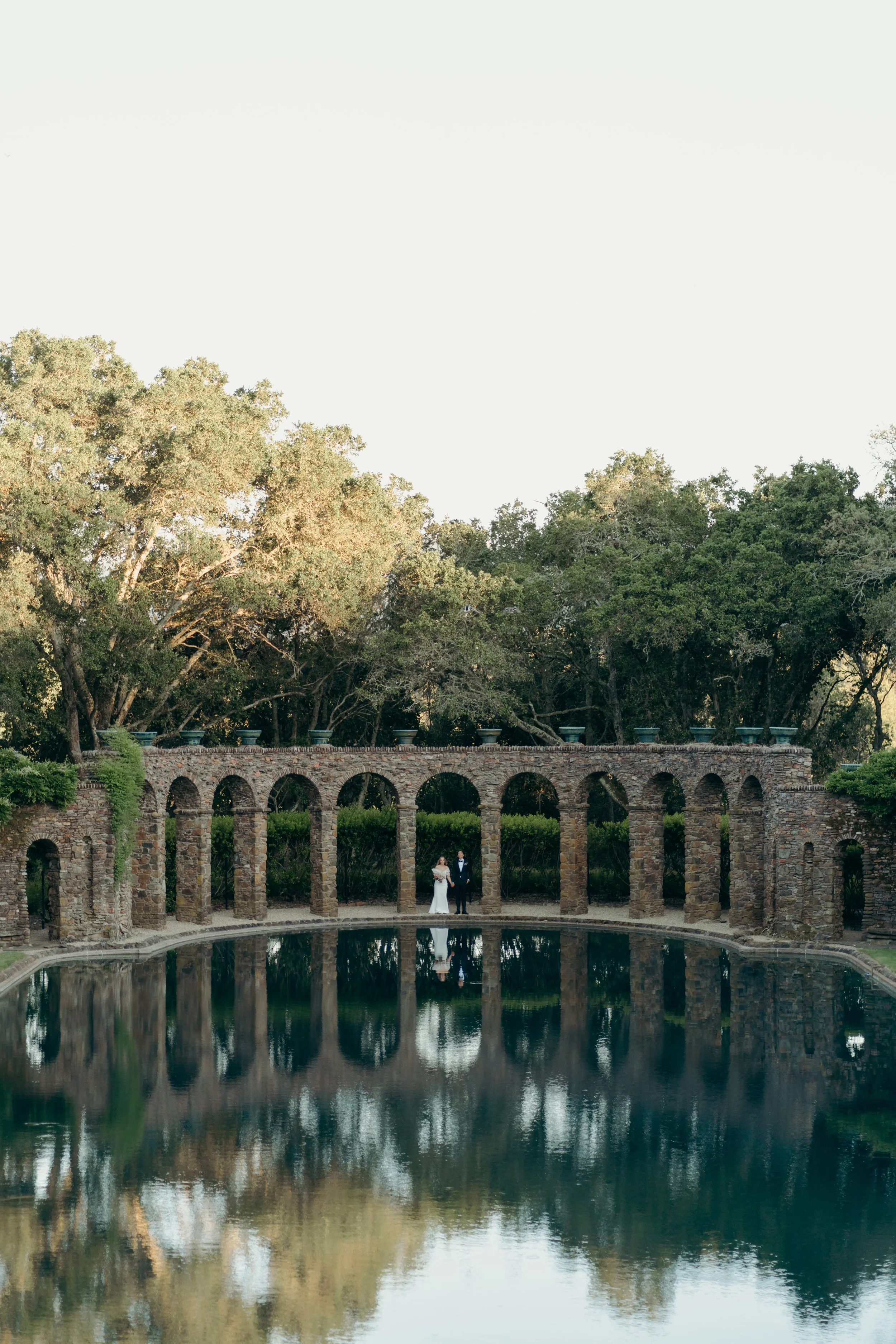 EmmaLee &amp; Brandon's Private Estate Wedding featuring a Roman Pool