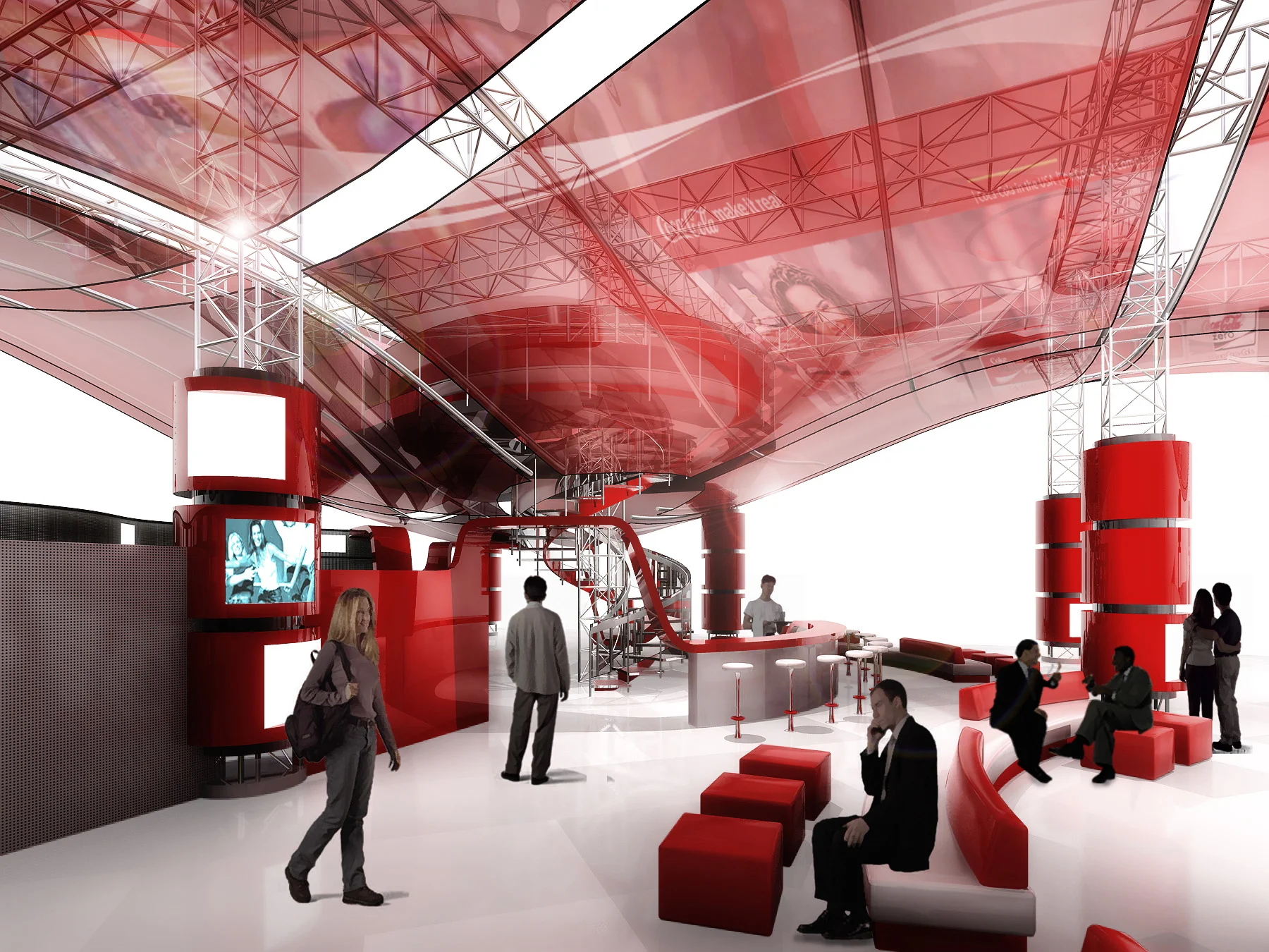 Coco Cola Retail Store Showroom Experience Concept - joint with Hetzel Design