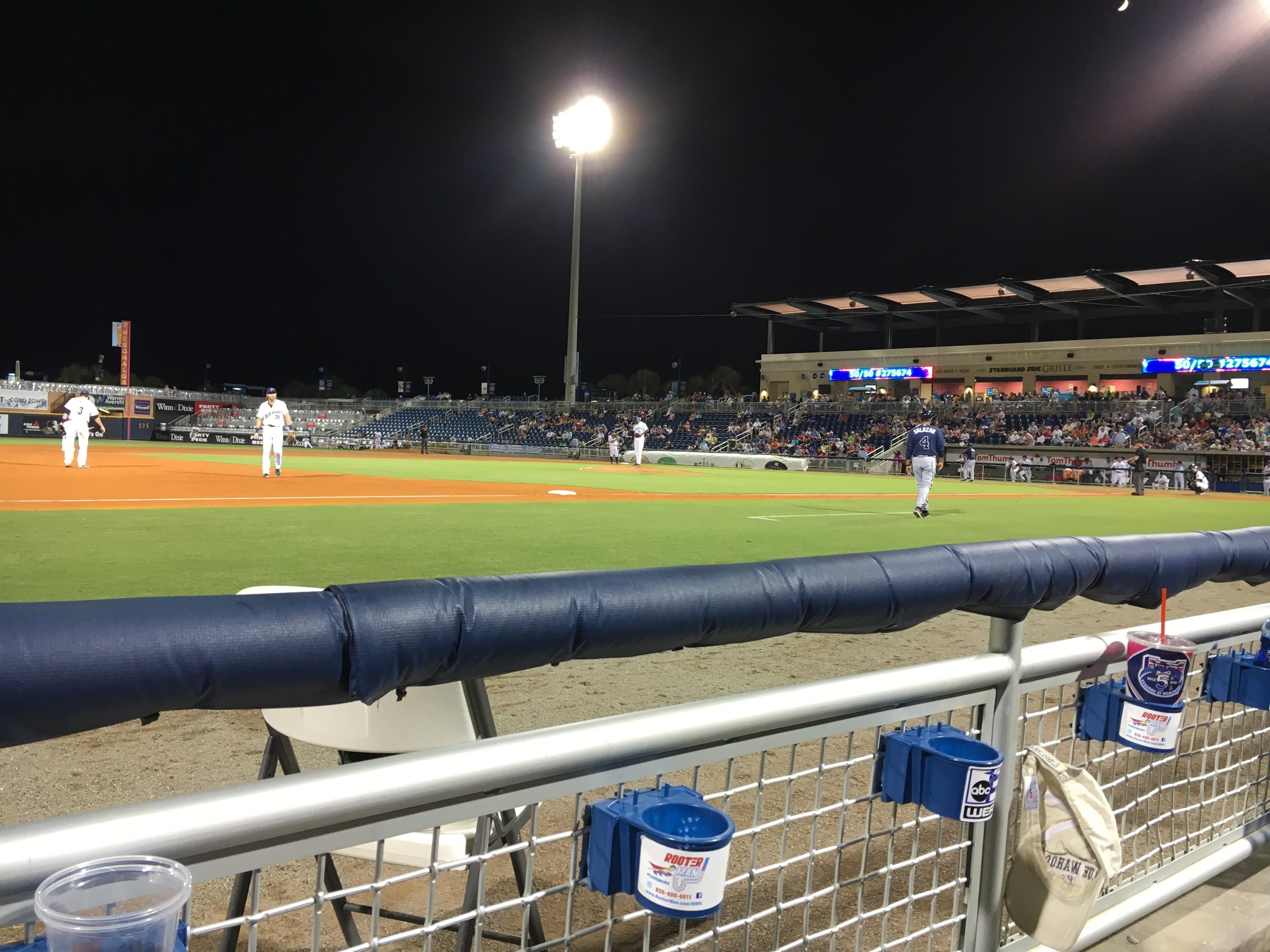Even at a playoff game these killer seats were only $14 per ticket!