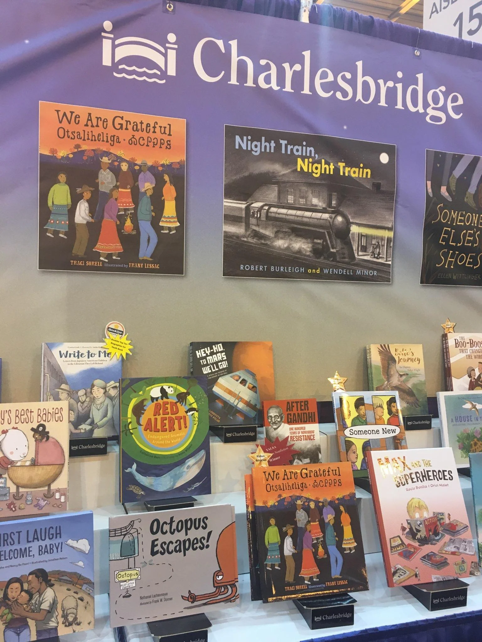 Traci McClellan-Sorell’s children’s book, “We Are Grateful - Otsaliheliga” featured among a wide range of others.