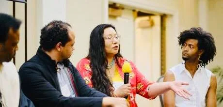 Jennifer Martel (Cheyenne River Sioux Tribe) speaks at the Rural Generation Summit.